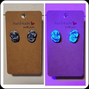 "Ugly Sweater" UV Reactive Handmade Earrings